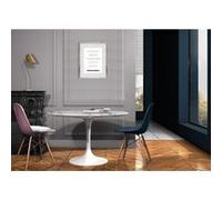 Cadre Photo Nelson Mandela 30x40cm avec Passe Partout Tableau Bois Verre (ARGENT) ARGENT G