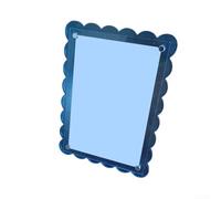 Cadre photo néon en acrylique de 17,8 cm avec style flottant, construction en acrylique pour afficher des photos horizontalement et verticalement (bleu lac)