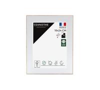Brio Cadre photo Ceanothe 18×24 cm Blanc/bois pour A5 Verre acrylique incassable Fabriqué en France