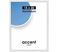 Cadre photo Nielsen Accent blanc brillant 15x20 cm - aluminium élégant