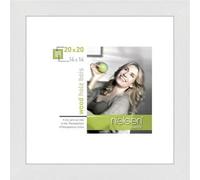 Cadre photo Nielsen Apollon blanc 20x20 cm avec passe-partout 14x14 cm