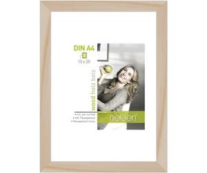 Cadre photo Nielsen Apollon naturel en bois 21x29,7 cm avec passe-partout inclus