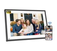 Cadre Photo Numérique 10.1 Pouces, 1280 x 800 HD Écran Tactile WiFi avec 32Go, Rotation Auto & Multi-Langue, Calendrier Numérique pour Planification Familiale, Cadeau Bureau Idéal pour Femmes/Hommes
