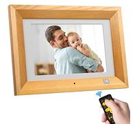 Cadre Photo Numérique 10,1 Pouces Pouces Cadre Photo électronique Full IPS Design Rotatif Automatique - Photo/Musique/Lecteur vidéo/Calendrier/Alarme avec télécommande