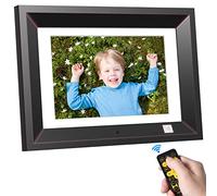 Cadre Photo Numérique 10,1 Pouces Pouces Cadre Photo électronique Full IPS Design Rotatif Automatique - Photo/Musique/Lecteur vidéo/Calendrier/Alarme avec télécommande