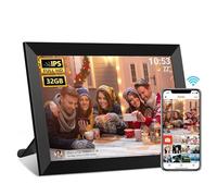 Cadre Photo Numérique 10,1 Pouces - Stockage Intégré De 32 Go,écran Tactile Ips HD 1280 X 800,Connexion App/Carte Sd/Pilote USB Pour Afficher Les Photos/Vidéos,Rotation Automatique,Multilingue