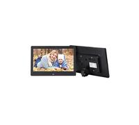 Cadre photo numérique 10 pouces Grand écran 1280*800P USB TF avec télécommande -Noir