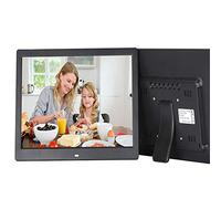 Cadre Photo numérique 13 Pouces 1280 800 HD 16:9 IPS Écran LCD Cadre Photo électronique avec MP3, écran publicitaire, Horloge numérique, Calendrier, emplacements pour Carte SD USB et télécommande