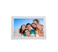 Cadre Photo Numérique 13 Pouces HD Avec Haut-Parleurs Et Lecture Vidéo Blanc