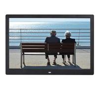 Cadre photo numérique 14 pouces Cadre photo électronique Support latéral ultra étroit Machine de publicité murale 1080P Noir