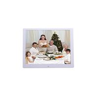 Cadre Photo Numérique 14 Pouces HD Avec Haut-Parleurs Et Lecture Vidéo Blanc