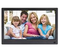 Cadre Photo numérique 15,6 Pouces Album électronique de Bureau avec Support arrière Télécommande pour immortaliser Vos Souvenirs de Famille(Black,12.5 in)