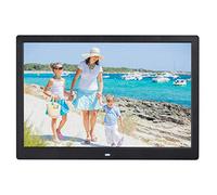 Cadre photo numérique, 15 pouces, montage mural, album photo électronique - Écran HD IPS 1280 x 800 - Calendrier d'alarme automatique minuterie marche/arrêt avec télécommande, prise en charge USB et