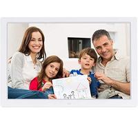 Cadre Photo Numérique, 17 Pouces 1440 * 900 HD IPS Prend en Charge L'Écran LED Vidéo Plein Format, Machine De Publicité Multifonctions Interfaces Multiples Cadre Photo Électronique,Blanc (Blanc)