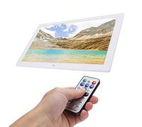 Cadre Photo Numérique 17 Pouces, Album Photo électronique HD 1440 X 900 avec RC, Horloge de Support, Calendrier, Réveil, Minuterie, pour Bureau, Salon (Prise UE 100-245 V)