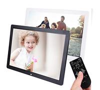 Cadre Photo Numérique 17 Pouces, Écran HD 1440x900, Lecteur Photo/Musique/Vidéo, Calendrier, Réveil, Minuterie, Télécommande, Noir