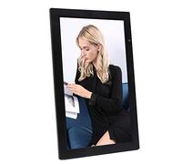 Cadre Photo Numérique 19 Pouces, Grand Cadre Photo Numérique 1080p avec Détection Humaine, Diaporamas, Télécommande, Lecteur Vidéo Prenant en Charge la Musique, Calendrier, Carte