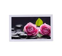 Cadre Photo numérique 19 Pouces Noir et Blanc Bicolore 1366 * 768 Lecteur vidéo Haute définition Le Fonctionnement de la télécommande Peut être allumé et éteint régulièrement Cadre Photo numérique