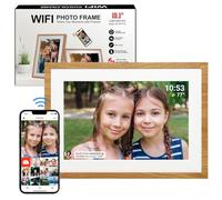 Cadre photo numérique 32 Go 10,1" Wi-Fi 1280 x 800 IPS LCD Écran tactile intelligent Rotation automatique Partage instantané de photos ou de vidéos via l'application Frameo