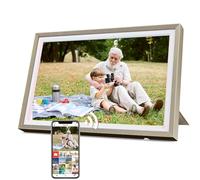 Cadre Photo Numérique 32 Go, écran Tactile Wi-FI 10,1 Pouces, HD 1280 x 800 IPS, Rotation Automatique, Partage De Photos à Tout Moment et en Tout Lieu Via l'application Frameo/Uhale, Desert Gold