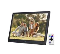 Cadre Photo Numérique 4K IPS 15,6 Pouces avec Lecteur Multimédia, Télécommande et USB/SD