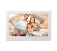 Cadre Photo Numérique à écran HD de 13,3 Pouces, écran IPS, Calendrier, Réveil, Télécommande, Prend en Charge jusqu'à la Carte Mémoire, Plateau Tournant pour Images Vidéo (Prise