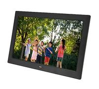 Cadre Photo Numérique à écran HD IPS 10,1 Pouces avec Télécommande, Calendrier de Musique Vidéo 1080p, Plug and Play, Lecture de Musique de Fond, (Prise UE)