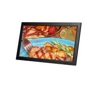 Cadre Photo numérique à écran LED 22 pouces/24 Pouces, Lecteur vidéo Haute définition, Bureau/Mural, avec télécommande.(Black,24-inch)
