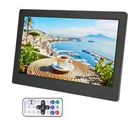 Cadre Photo Numérique, Album Photo électronique Écran LCD 10,1 Pouces avec Télécommande pour la Famille (Prise UE)