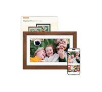 Cadre photo numérique - AUTREMENT - Frameo 10,1"" - Noyer - Écran IPS 1280×800 - 32 Go, Wi-Fi 2,4 GHz