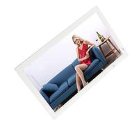 Cadre Photo Numérique avec Détection du Corps, Album électronique, Fonction Diaporama, Lecture de Musique Vidéo, Télécommande, 24 Pouces, pour Le Bureau (Prise UE)