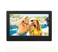 Cadre Photo Numérique avec Écran LED,Smart Cadre Photo Écran avec Télécommande/Calendrier/Heure/Alarme,Cadre Photo Électrique avec Vidéo 1080P/Musique/Photo/Rotation Automatique/Diaporama