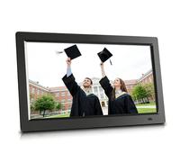 Cadre Photo Numérique, Cadre Photo Électronique Intelligent avec Écran IPS, Rotation Automatique, Télécommande, USB/SD, Détecteur De Présence pour Cadre Photo, Marche/Arrêt Auto(Black,19in)
