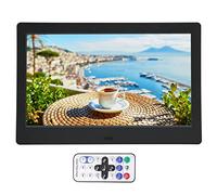 Cadre Photo Numérique, Cadre Photo Numérique Smart 10,1 Pouces avec Télécommande, écran D'affichage LCD TFT 1024 X 600, Prise en Charge de la Lecture Automatique (Black)