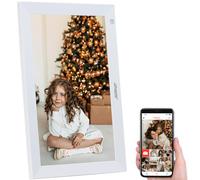 Cadre photo numérique connecté DF-900 avec écran tactile 10,1" - coloris blanc [Somikon]