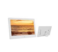 Cadre photo numérique de 10 pouces résolution 1280*800 matériau ABS minuterie commutateur machine prend en charge l'horloge de lecture de musique/image/vidéo, fonction calendrier Cadre photo numériqu