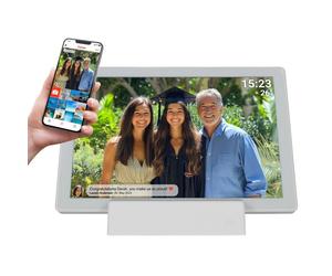Cadre Photo Numérique - Denver - PFF-1070W - Écran Tactile - WiFi - Blanc