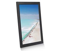 Cadre Photo Numérique, écran D'affichage à LED HD de 17 Pouces, Cadres Photo Numériques, Album électronique avec Télécommande, Prend en Charge la Musique MP3 MP4 / Horloge de Calendrier(EU)