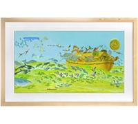 Cadre Photo numérique, écran de Protection des Yeux, écran Artistique, Appareil publicitaire, Cadre photosensible Intelligent en Bois