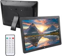 Cadre Photo Numérique, écran Large De 15,4 Pouces LED 1280 * 800, Prise en Charge du Câble De Données Audio Vidéo, L’Album électronique Peut être Contrôlé à, Black, British Standard AC110-240V