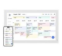 Cadre Photo Numérique EKASN 21,5 Calendrier IPS 1920*1080 FHD Planning familiaux Partager photos/vidéos Mural moderne Blanc Blanc