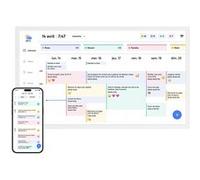 Cadre Photo Numérique EKASN 24 Calendrier Intelligent Organisateur de Tâches et Écran HD - Idéal Famille Blanc Blanc