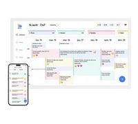 Cadre Photo Numérique EKASN 27 Calendrier Organisation Familiale (Tâches/Agenda/Étude), Écran HD - Idéal Cadeau Pratique Blanc Blanc