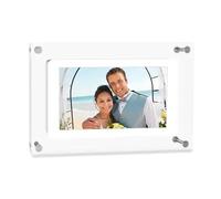 Cadre Photo Numérique en Acrylique, 5 Pouces, Écran IPS 1000mAh, Mémoire 2G, Bouton De Volume, Haut-Parleur Type C, Cadeau Coupé Easy Partager