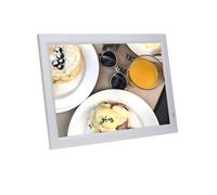 Cadre Photo numérique Full HD 1080P de 22/24 Pouces ; Prend en Charge la Lecture en Boucle de vidéos, d'images et de Calendrier ; Montage Mural.(White,22-inch)