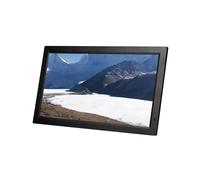 Cadre Photo numérique Haute définition 22/24 Pouces, Lecture en Boucle Intelligente d'images et de vidéos, Comprend Un Calendrier et Une Horloge, Bureau/Mural(Black,22-inch)