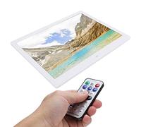 Cadre Photo Numérique HD 15 Pouces 1280x800, écran LED Haute Résolution, Grande Taille, Fonctions Multiples pour la Décoration de la Maison et du Bureau (Prise UE)