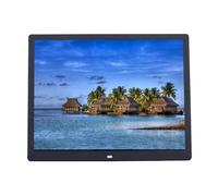 Cadre Photo numérique HD 15 Pouces Album Photo électronique Présentoir publicitaire pour la publicité Commerces de détail Accueil(Black)