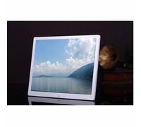 Cadre Photo numérique HD 15 Pouces Album Photo électronique Présentoir publicitaire pour la publicité Commerces de détail Accueil(White)