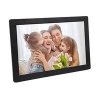 Cadre Photo Numérique HD 15 Pouces, Cadre Photo Partagé 1080p, Télécommande Intelligente, Musique de Fond, Aperçu de l'image et Diaporama, Prise en de L'extension 32G(EU)